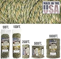 Vista 2 de TOUGH-GRID - Cuerda paracaídas de 340 kg, cuerda paracaídas 100% nailon Mil-Spec tipo IV utilizada por el ejército de Estados Unidos, ideal