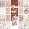 colortouch Planner Sticker Set - 1500 Piece Stickers - Calendar, Agenda, Diary, Planner, Notepad, Editor Tags for Journal - Scrapbook Sticker - Stickeralbum - 3 Month Sticker Book