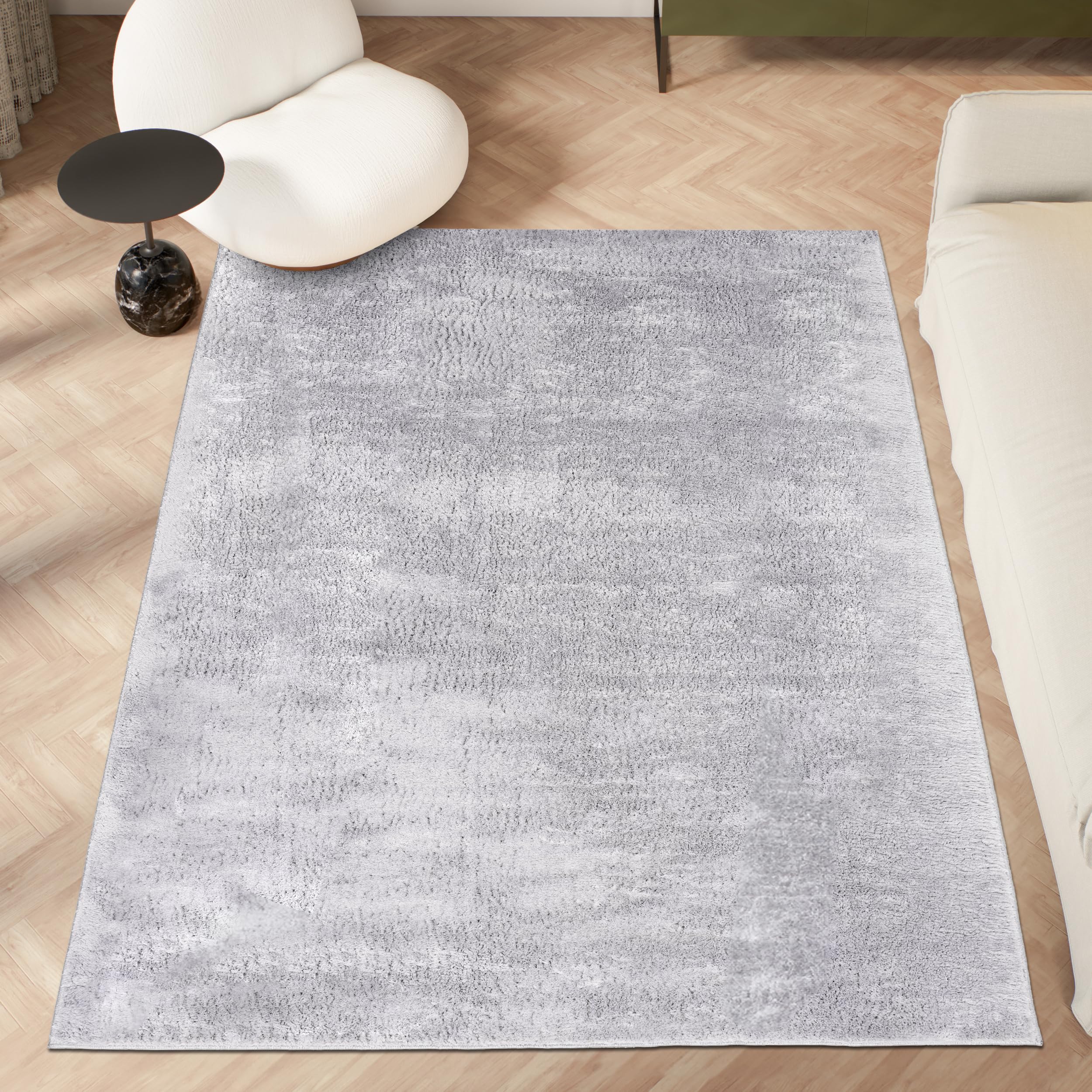 homeart Area Rugs, Soft, Short Pile Monochrome Carpets, Anti-Slip Backing, Machine Washable - Image 2