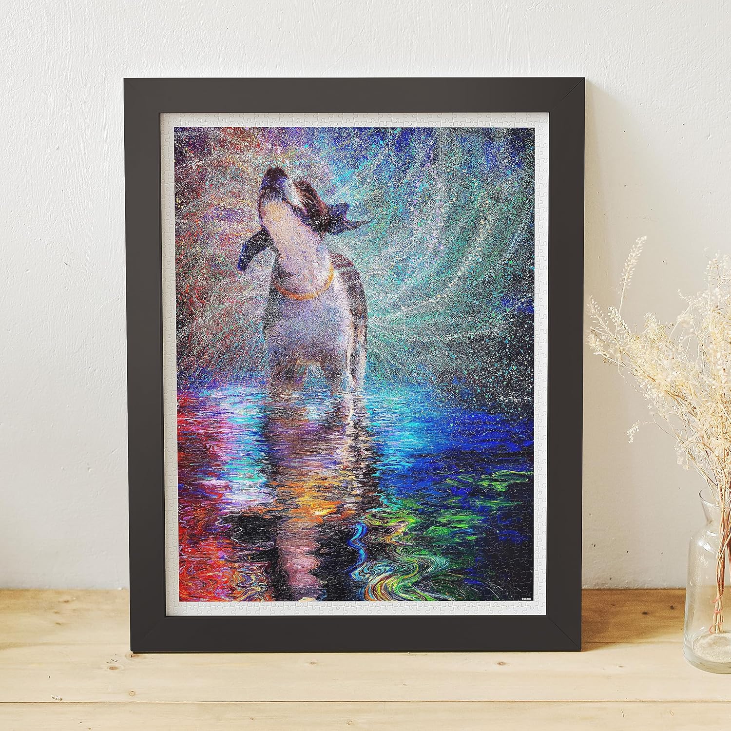 Pintoo Jigsaw Puzzles 1200 Piece for Adults - Iris Scott - Shaking Springer Spaniel Beautiful Plastic Puzzle for Home Decor Zero Dust Easy Storage [H3213]