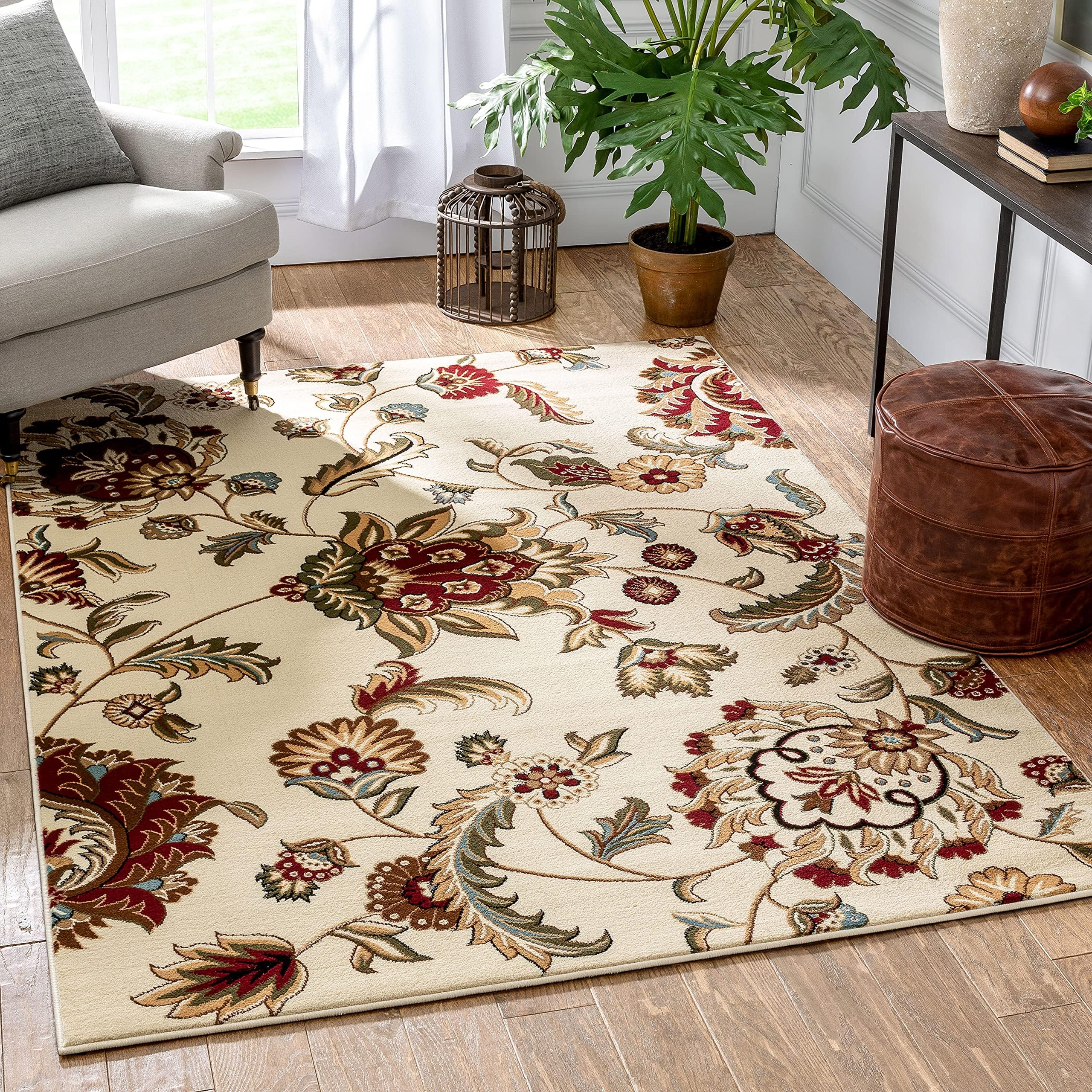 Well Woven Barclay Ashley Oriental Ivory Oriental Area Rug 7'10" X 9'10"