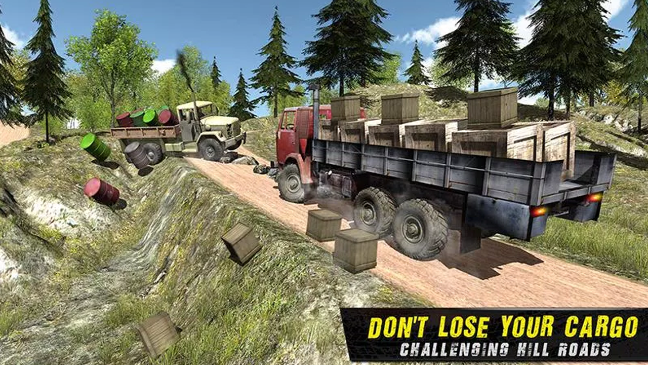 Offroad Truck Driver Cargo Transporter Simulator Games Uphill