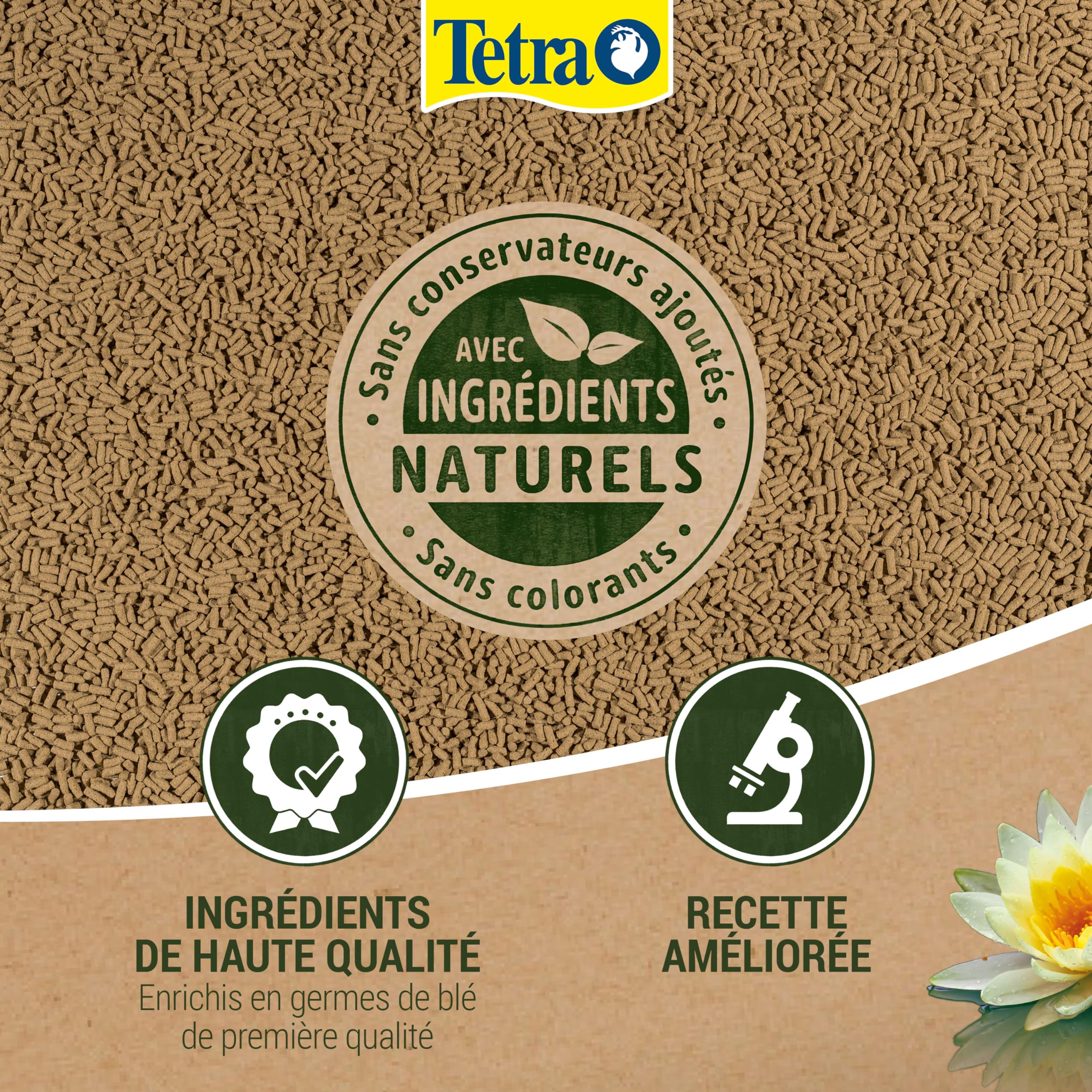 Tetra Pond Wheatgerm Sticks – Alimentation Equilibrée aux Germes de Blé pour Poissons de bassin – Recommandé en automne et au printemps – Riche en fibres – Très Energétique - 10 L | Avec germes de blé | Riche en fibres | Haute digestibilité | Idéal périod