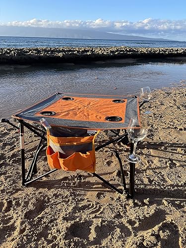 Miniatura 4 de Mesa de vino plegable creativa al aire libre  Portátil  Camping playa picnic y patio