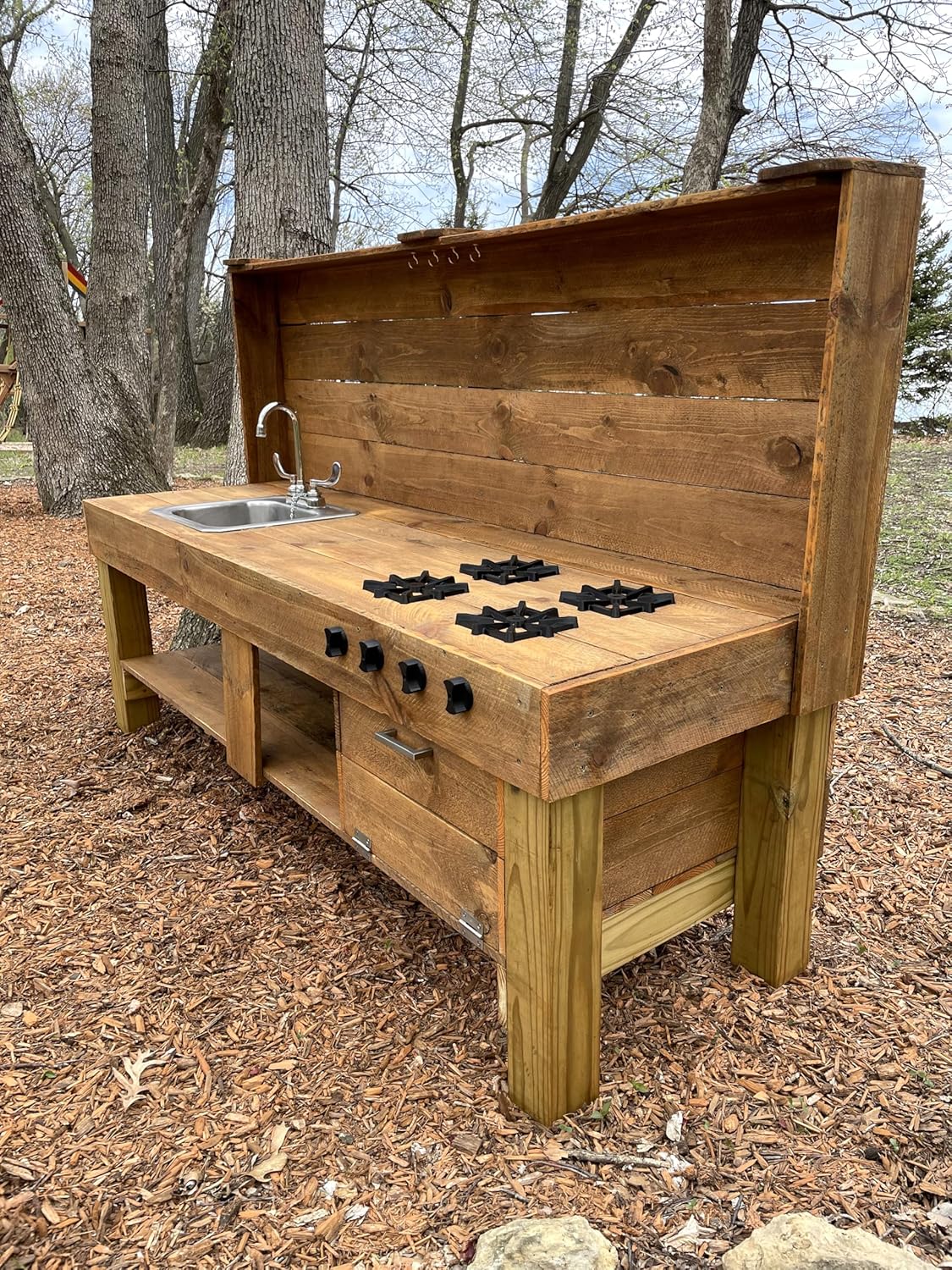 Mud Kitchen Grill Burner and Knobs