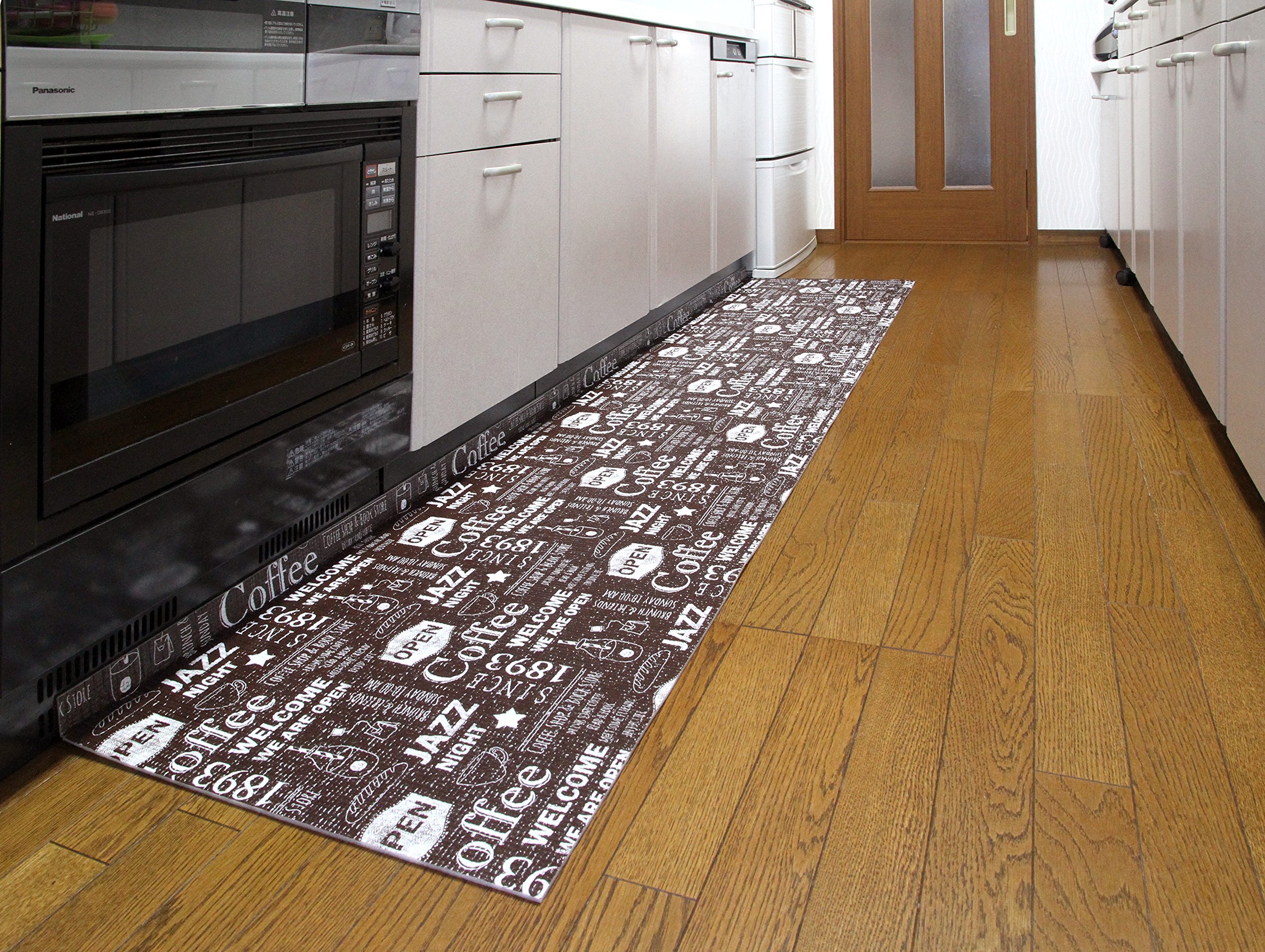 Amazon｜キッチンマット カフェブラウン ロング 57×230cm 5mm厚