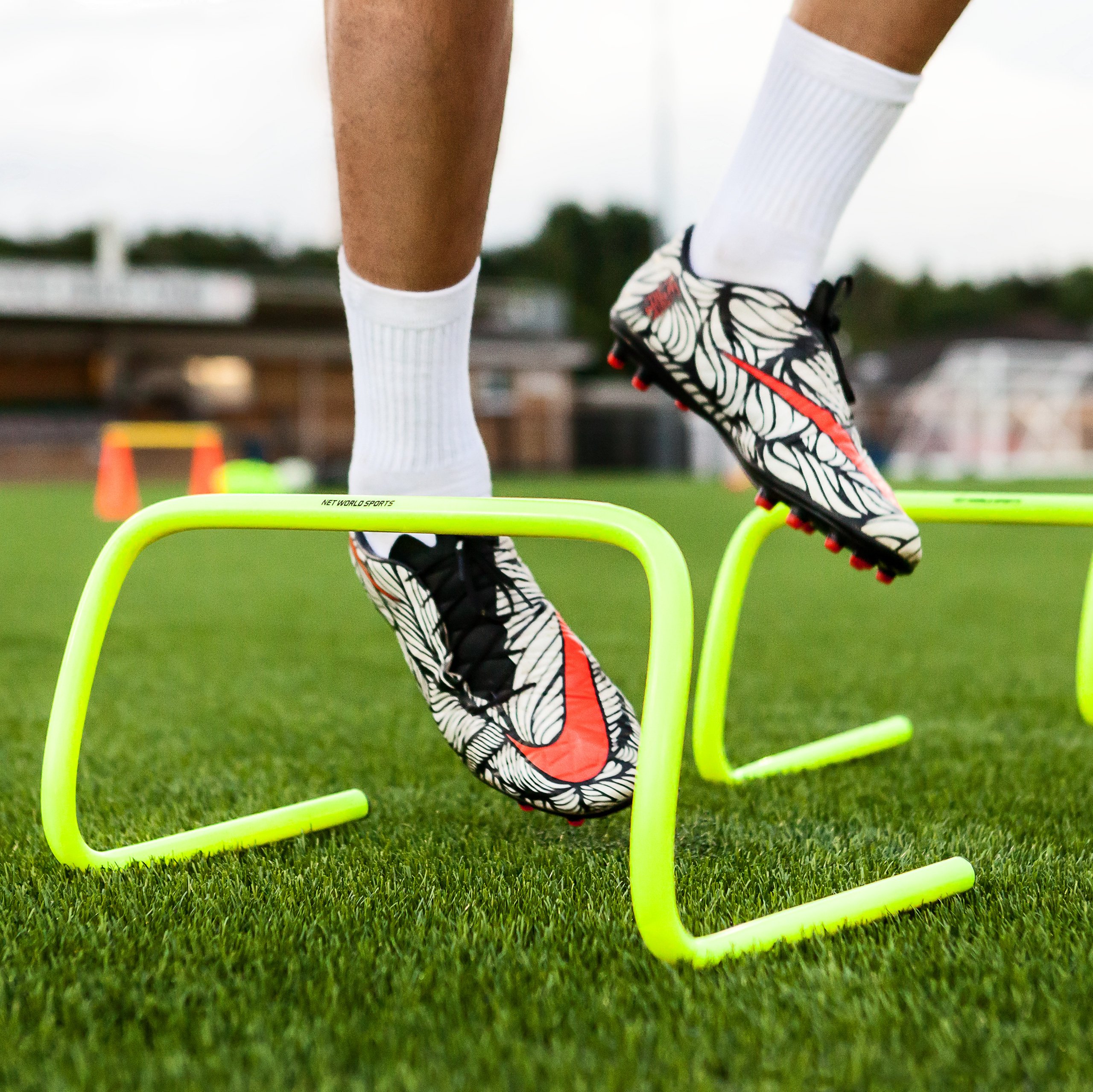 Forza Agilidad Vallas | Pack de 6 Vallas de Entrenamiento | Tres Alturas Diferentes Disponibles - [Net World Sports] (6")