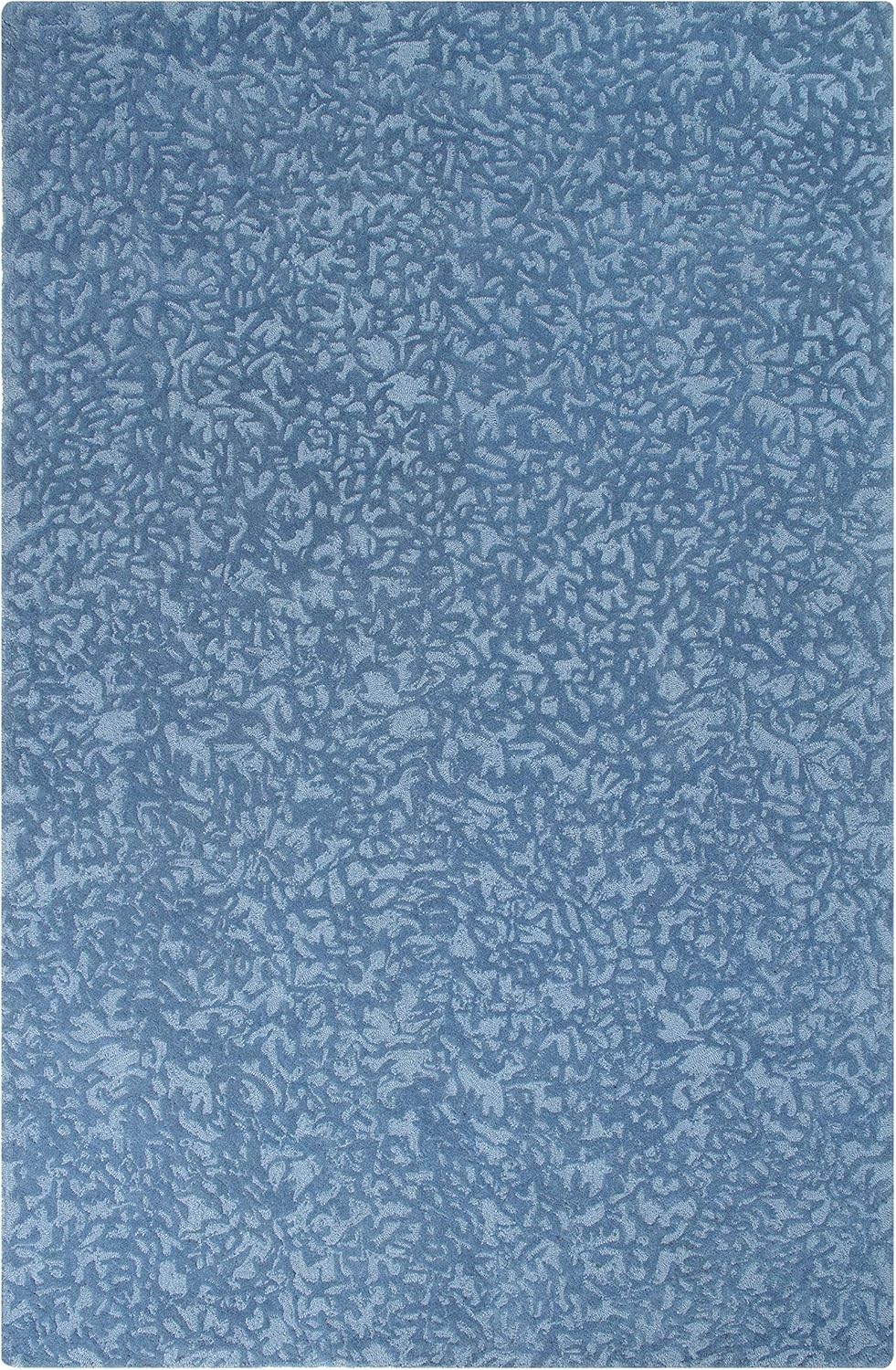 Company C Crackle Area Rug Wool 1' x 1' Sample, Blue Iris
