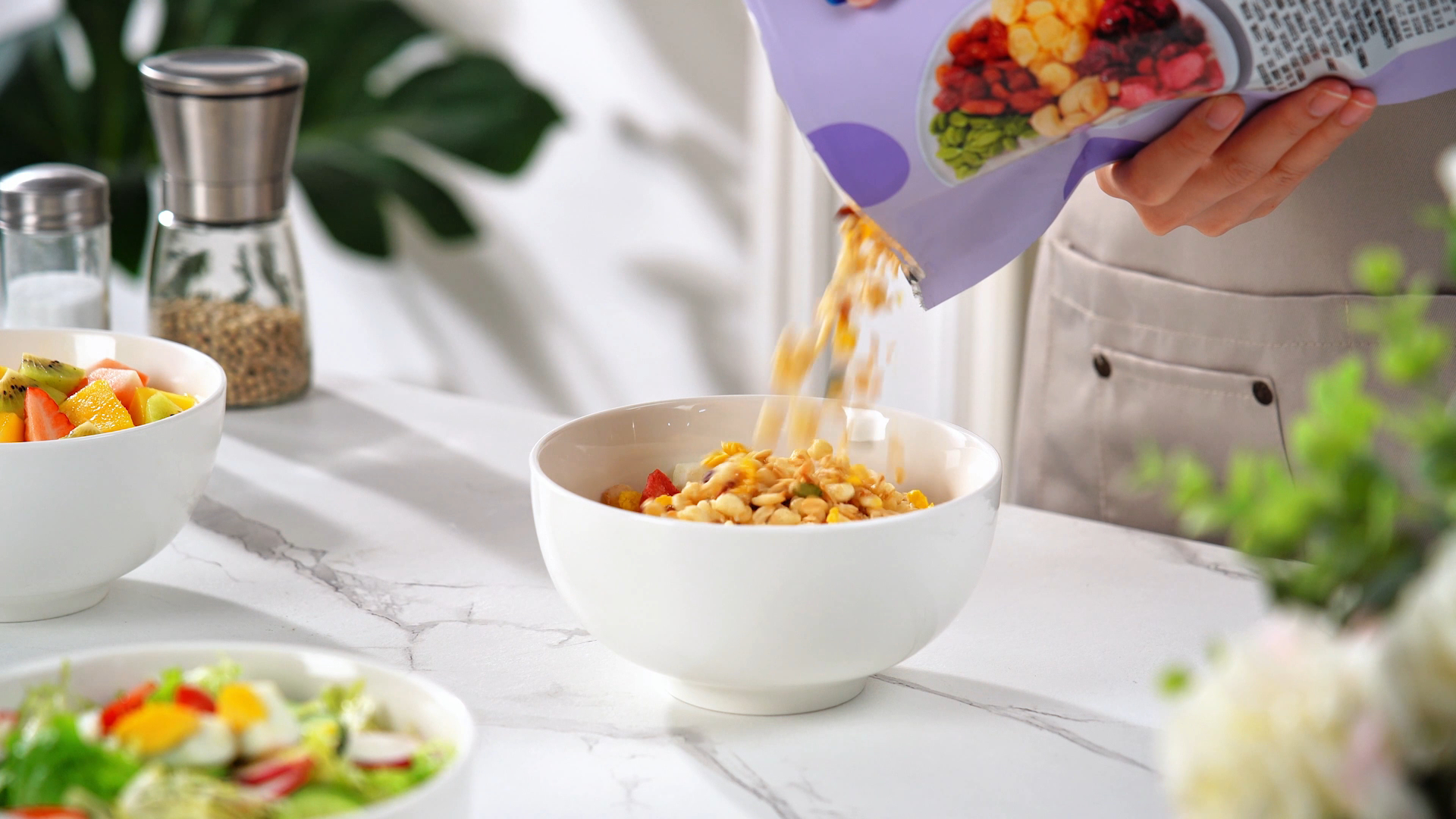 MALACASA 26 oz Porcelain Soup Bowls, 6