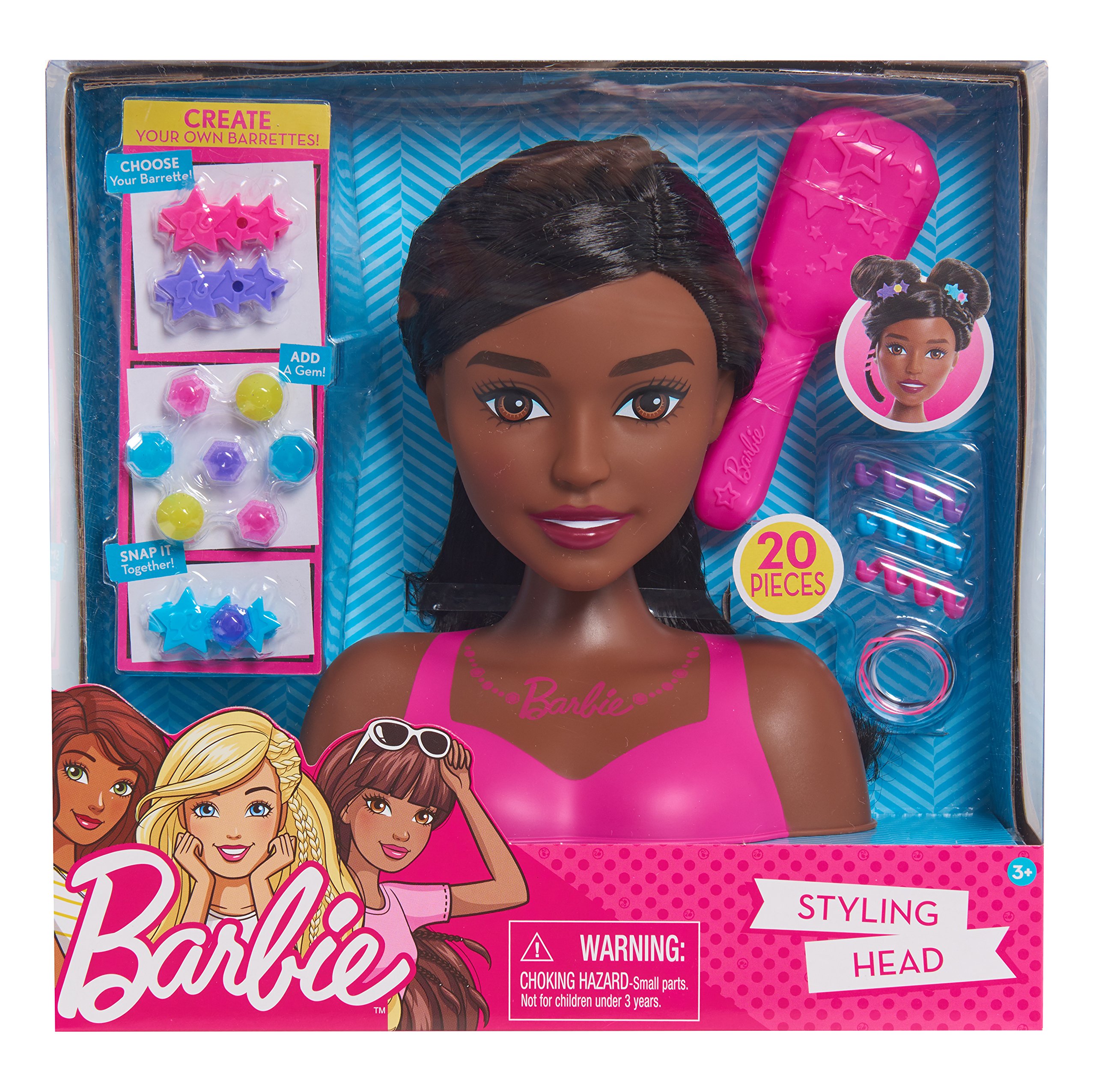 barbie doll head black