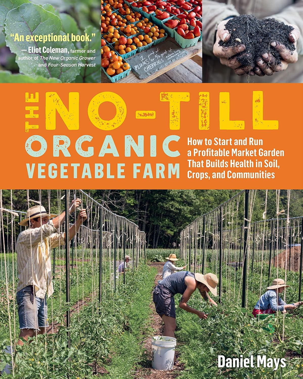 The methods described are designed for implementation at the human scale, relying primarily on human power, with minimal use of machinery. The book presents streamlined planning and record-keeping tools as well as marketing strategies, and outlines community engagement programs like CSA, food justice initiatives, and on-farm education.