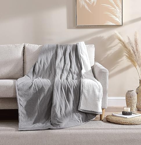 Miniatura 9 de Eddie Bauer - Manta calefactora reversible de sherpafelpa, ultra suave y acogedora, 5 ajustes de calor, lavable a máquina y de fácil cuidado, bandera