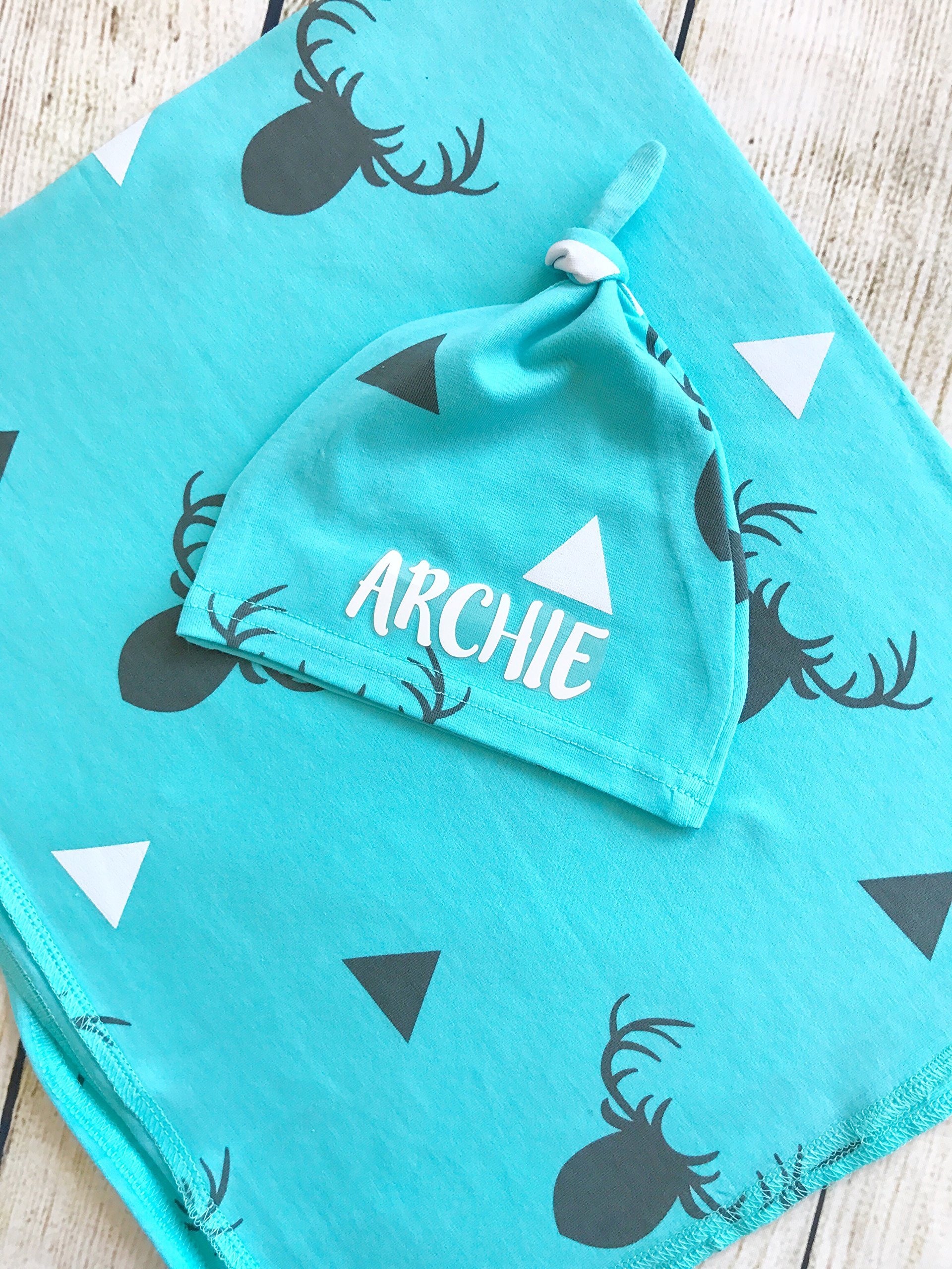 personalised baby swaddle