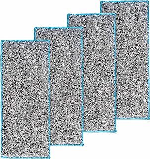BlueStars 4 Packs Washable and Reusable Wet Mopping Pads - Compatible with Braava Jet M Series Braava Jet m6 (6110) (6012) (6112) (6113) Ultimate Robot Mop