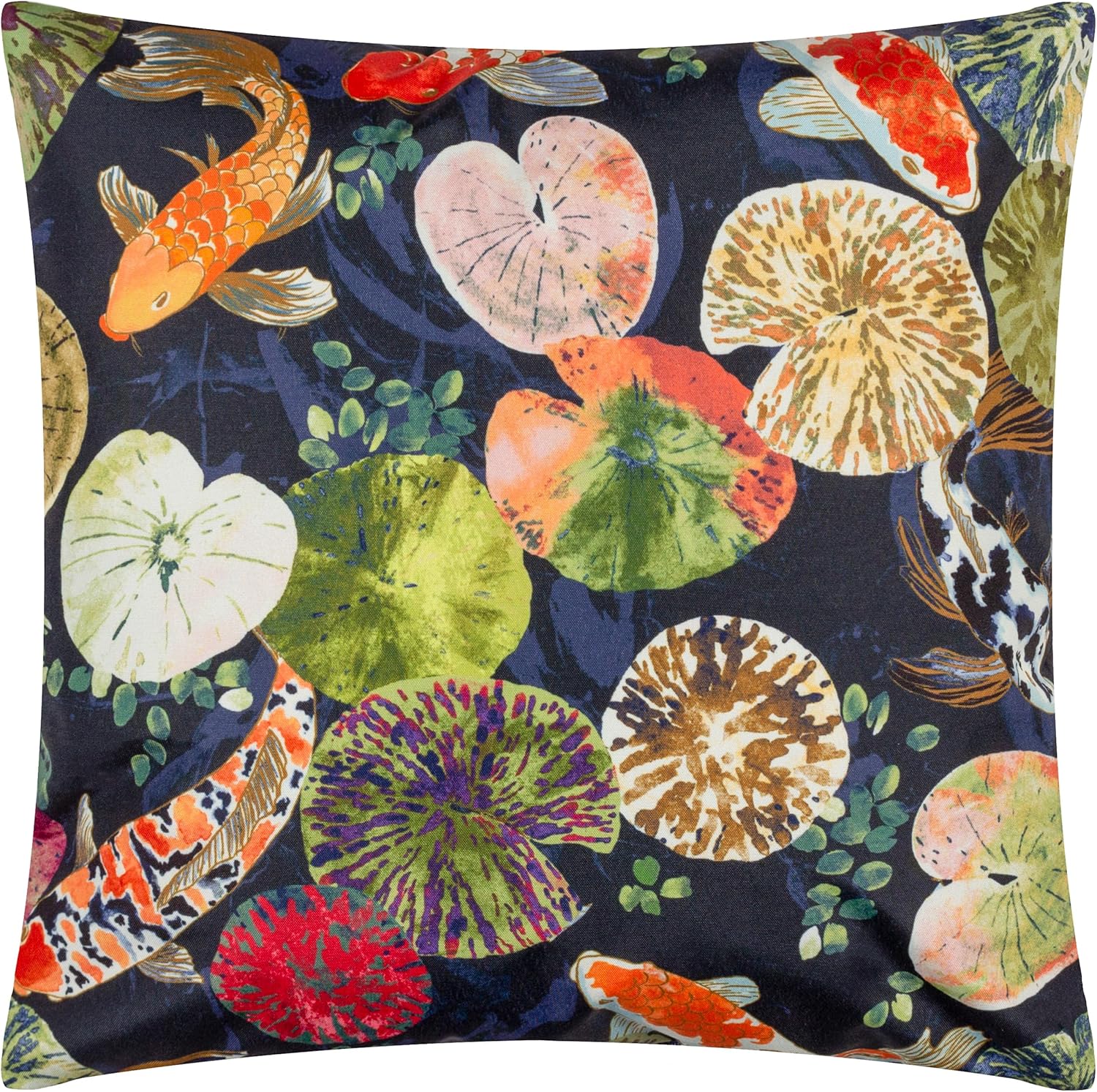 Paoletti Cushion Cover, Size:43x43cm, Blue