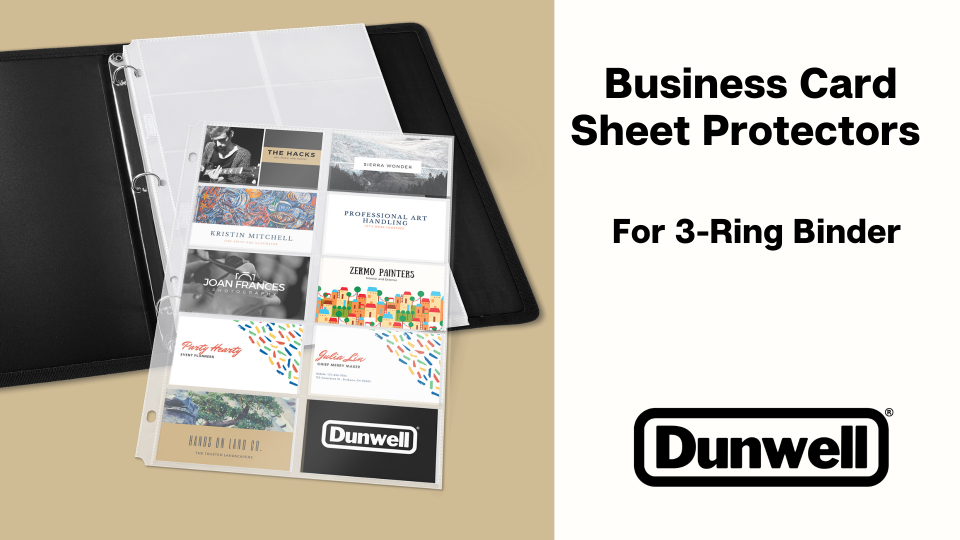 Amazon.com : Dunwell Business Card Holder Sleeves (10 Pack for 200 Cards), Heavyweight Plastic Sheet Protect, Each Sleeve Holds 20 2x3.5 Namecards, 3-Hole Punched, Fits 3-Ring Binders : Office Products Amazon.com : Dunwell Business Card Holder Sleeves (10 Pack for 200 Cards), Heavyweight Plastic Sheet Protect, Each Sleeve Holds 20 2x3.5 Namecards, 3-Hole Punched, Fits 3-Ring Binders : Office Products