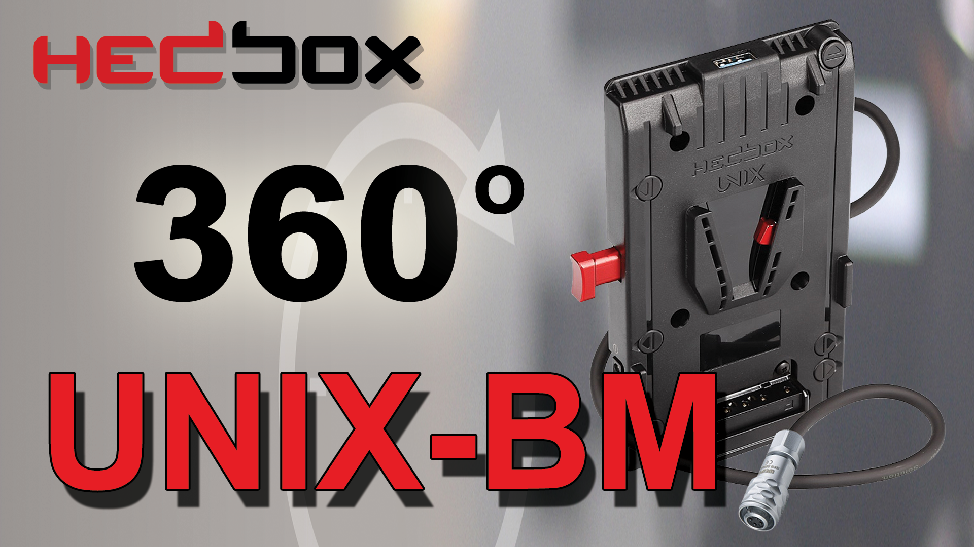 HEDBOX UNIX-FX9 - Piastra adattatore batteria V-Mount, 3x D-Tap e USB, per Sony ILME-FX6, PXW-FX9