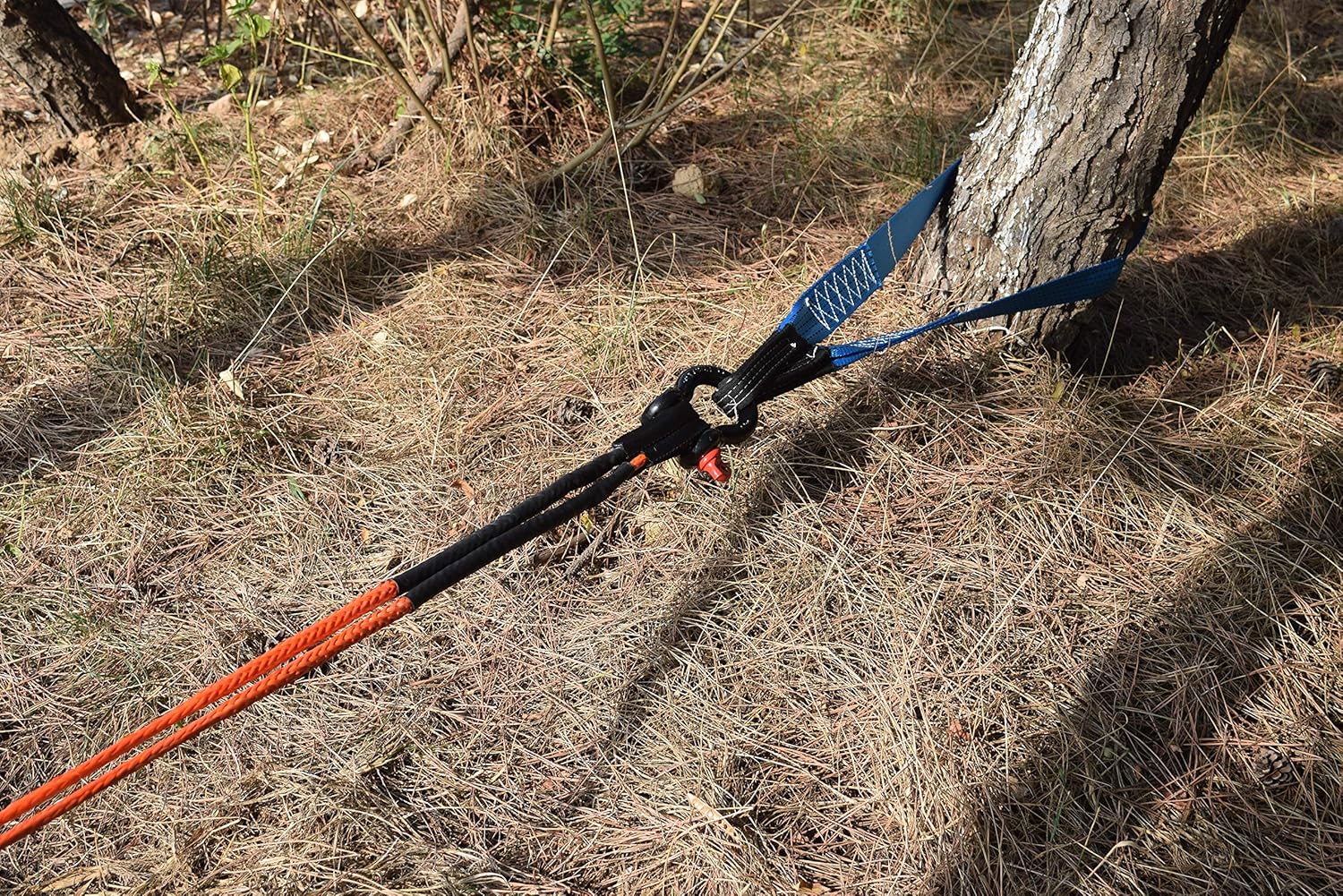 3/8" * 50ft Winch Rope Extension, 10mm ATV Winch Cable, Synthetic Towing Rope for Offroad Auto Parts (Orange)