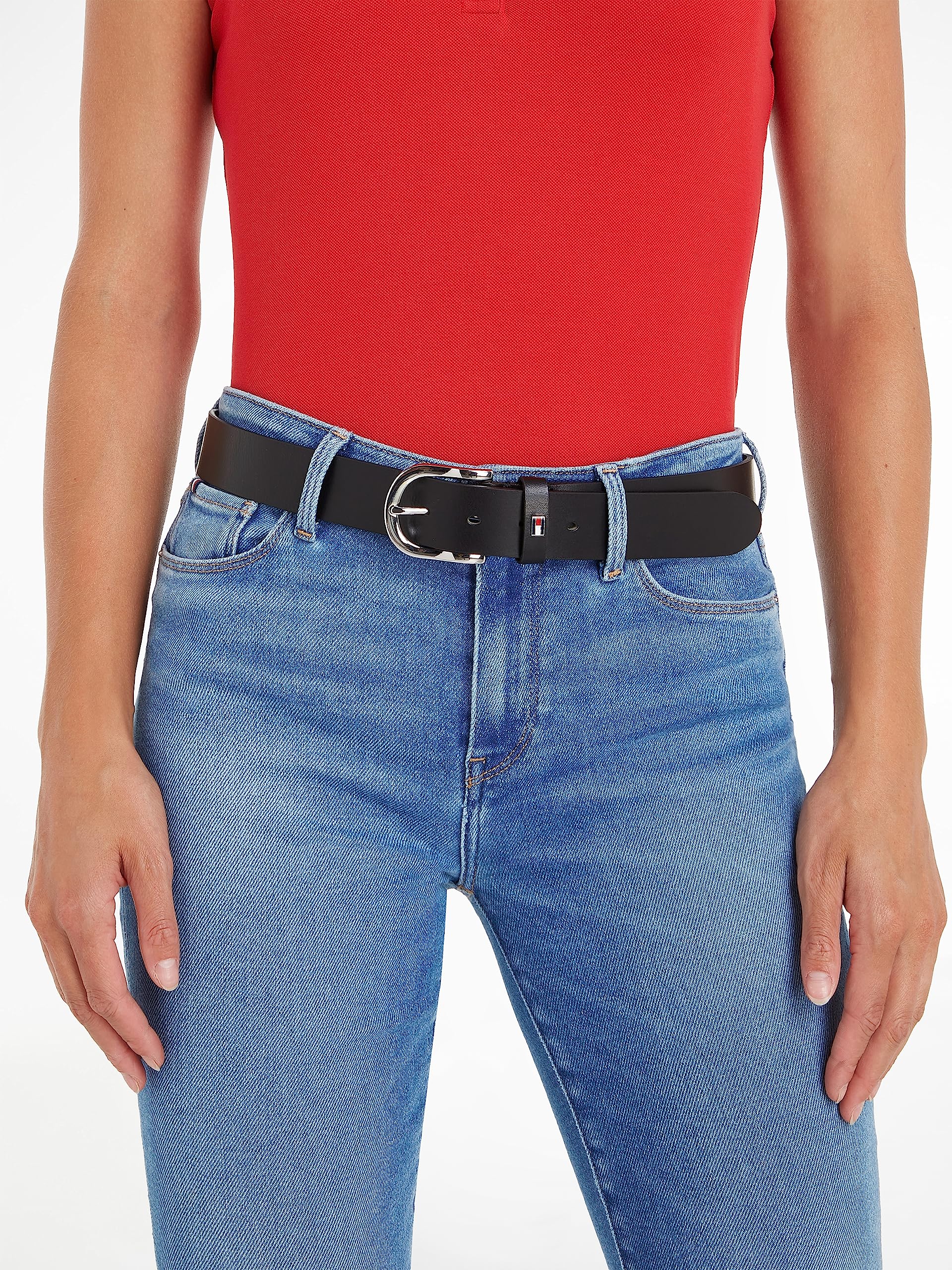 Tommy Hilfiger Damen Gürtel New Danny Belt Ledergürtel
