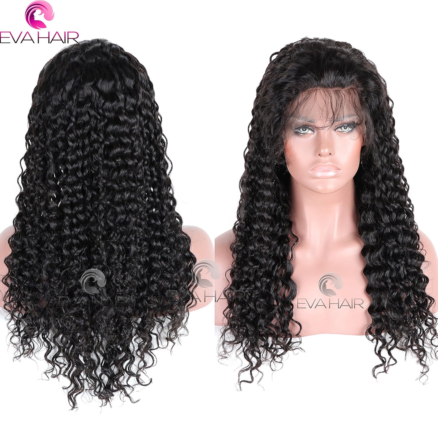 180% 250% Density 360 Lace Frontal Wig Pre Plucked With Baby Hair 10"-22" Curly Brazilian Remy Hair Wigs For Black Women