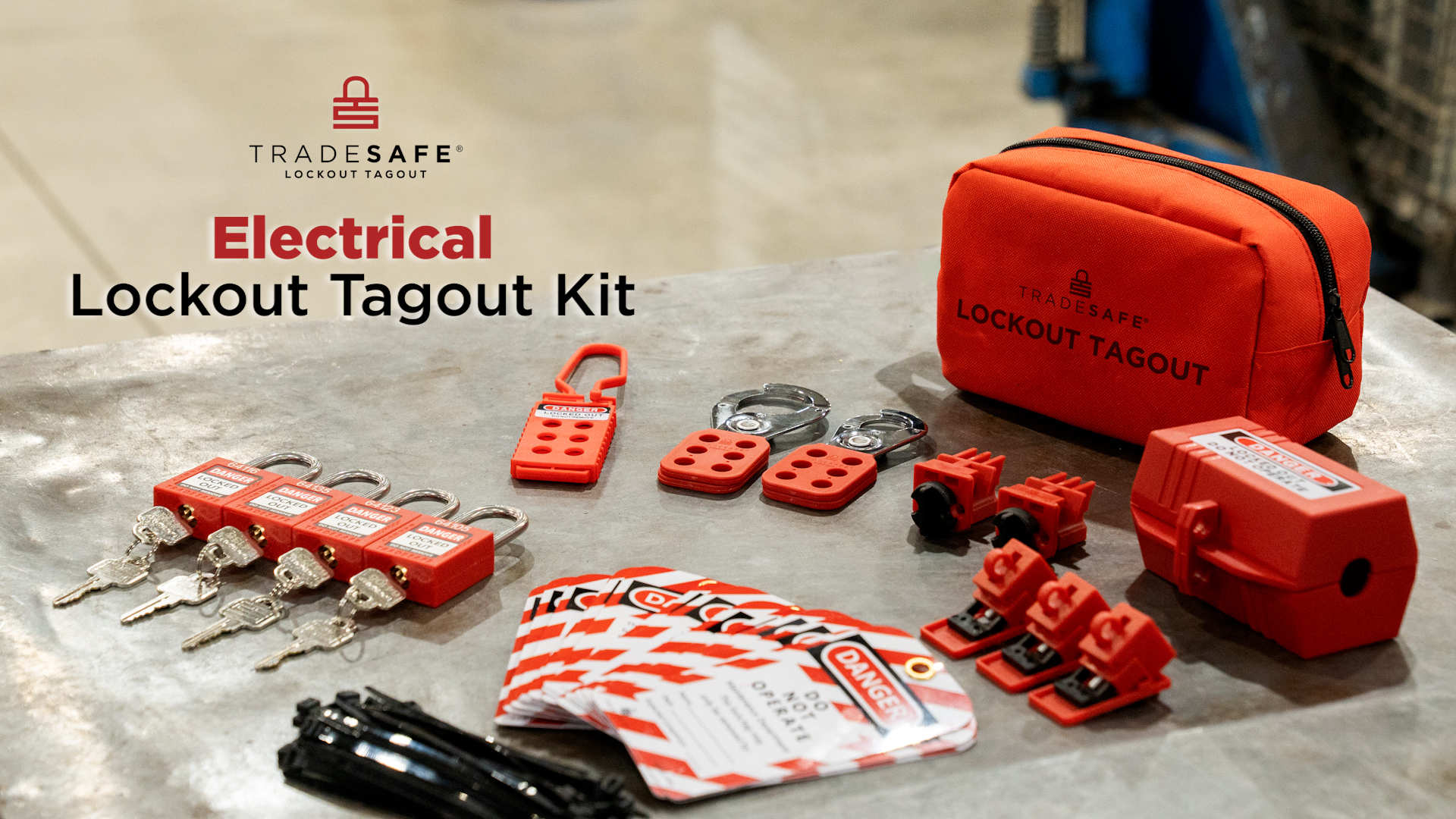 Amazon.com: TRADESAFE Electrical Lockout Tagout Kit - Hasps, Clamp