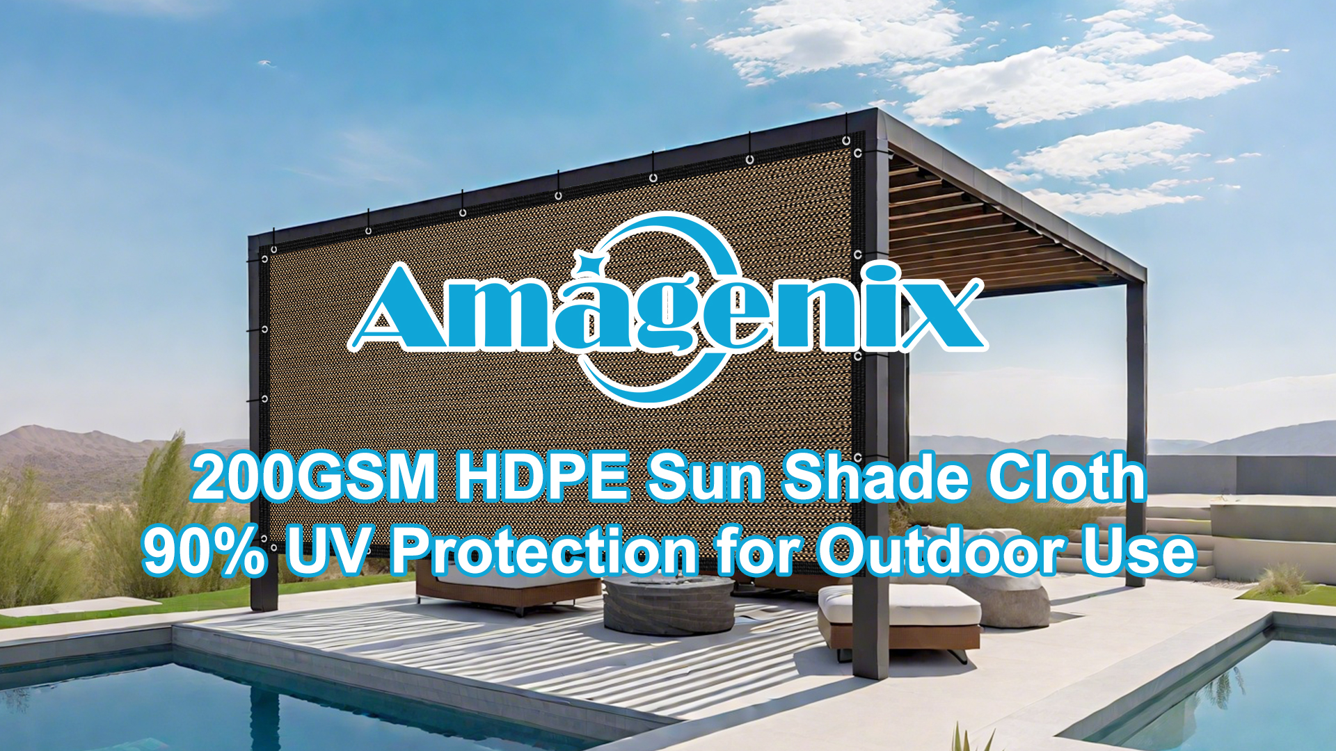 Sonnenschutztuch 90% Schatten – 2,4 X 30,5 M, Mit Ösen, Für Pergola, Terrasse & Garten (individuelle Größen Möglich)