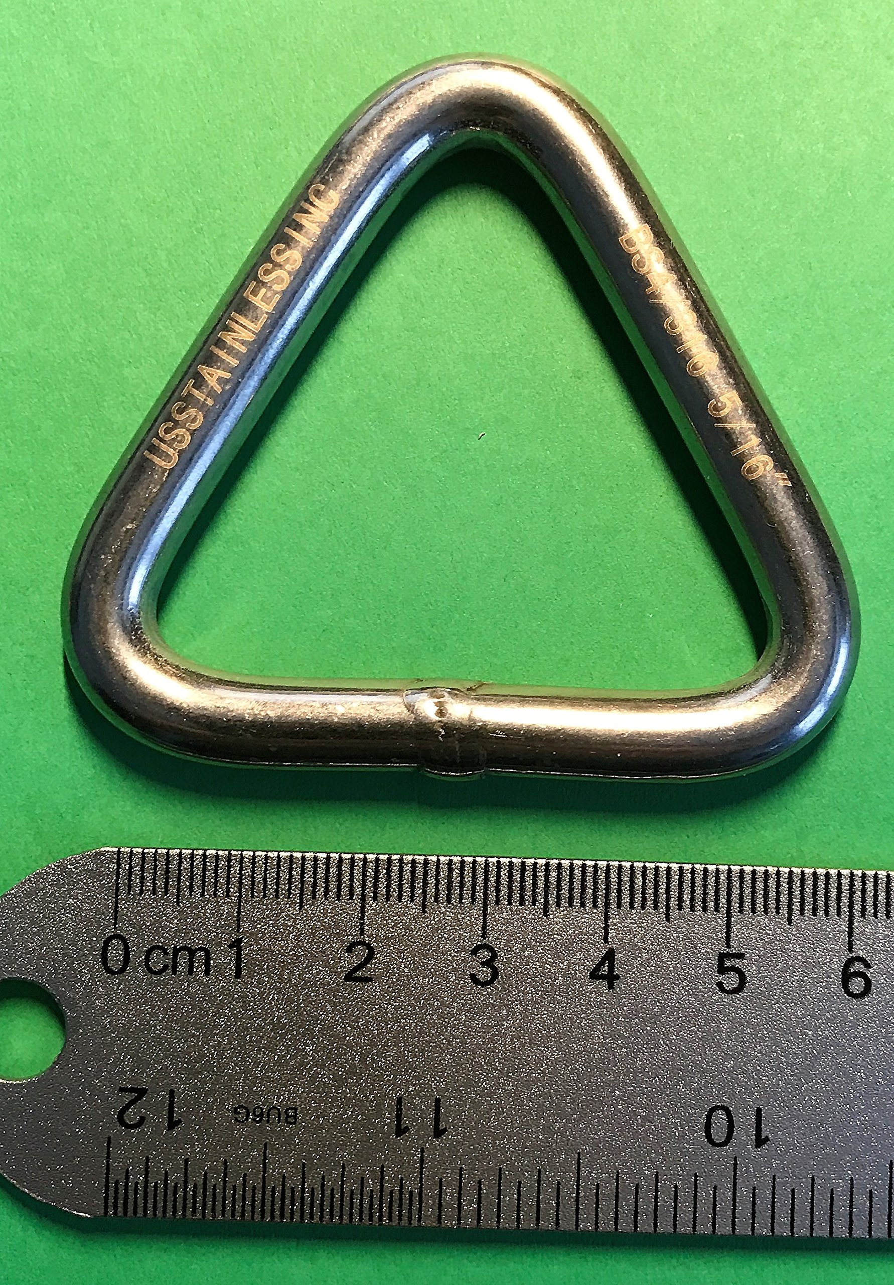 JY-MARINE Lot De 6 Anneaux Triangulaires En Acier Inoxydable 316