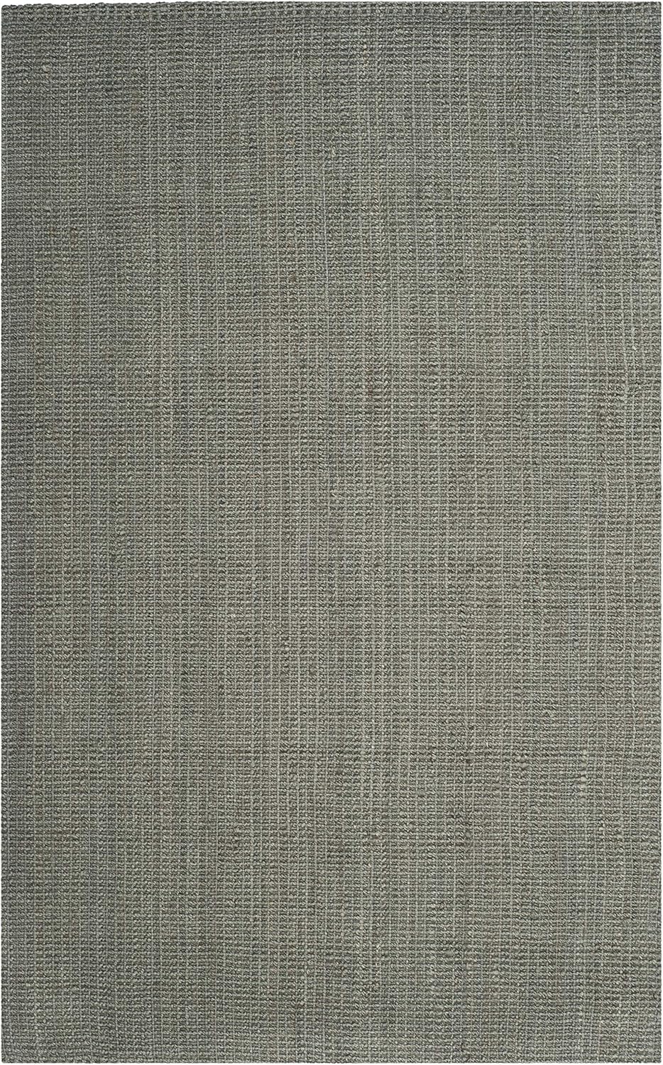 SAFAVIEH Natural Fiber Collection Area Rug - 5' x 8', Green & Grey, Handmade Farmhouse Jute, Ideal for High Traffic Areas in Living Room, Bedroom (NF730B)