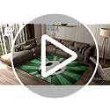 Football Rug for Boys - Grass Football Rug for Boys Kids Room Sports Carpet Rugs, 3'×4'