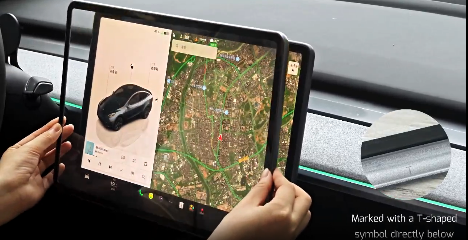 Screen Protector for Tesla Model Y/3, 15" 9H Tempered Glass