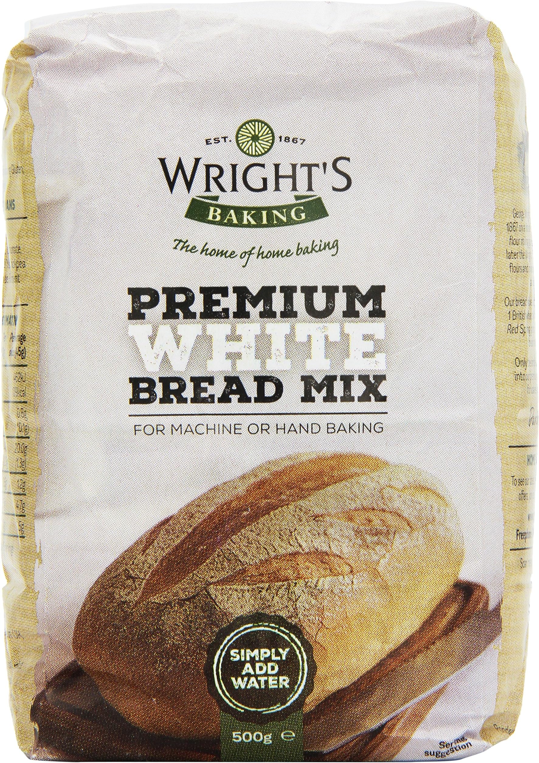 Wrights Baking Premium White Bread Mix 500 g (Pack of 10)