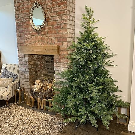 Kaemingk Everlands Kaemingk Grandis Sapin de Noël Artificiel 1,5 m 1,8 m 2,1 m Pin épicéa Métal 
