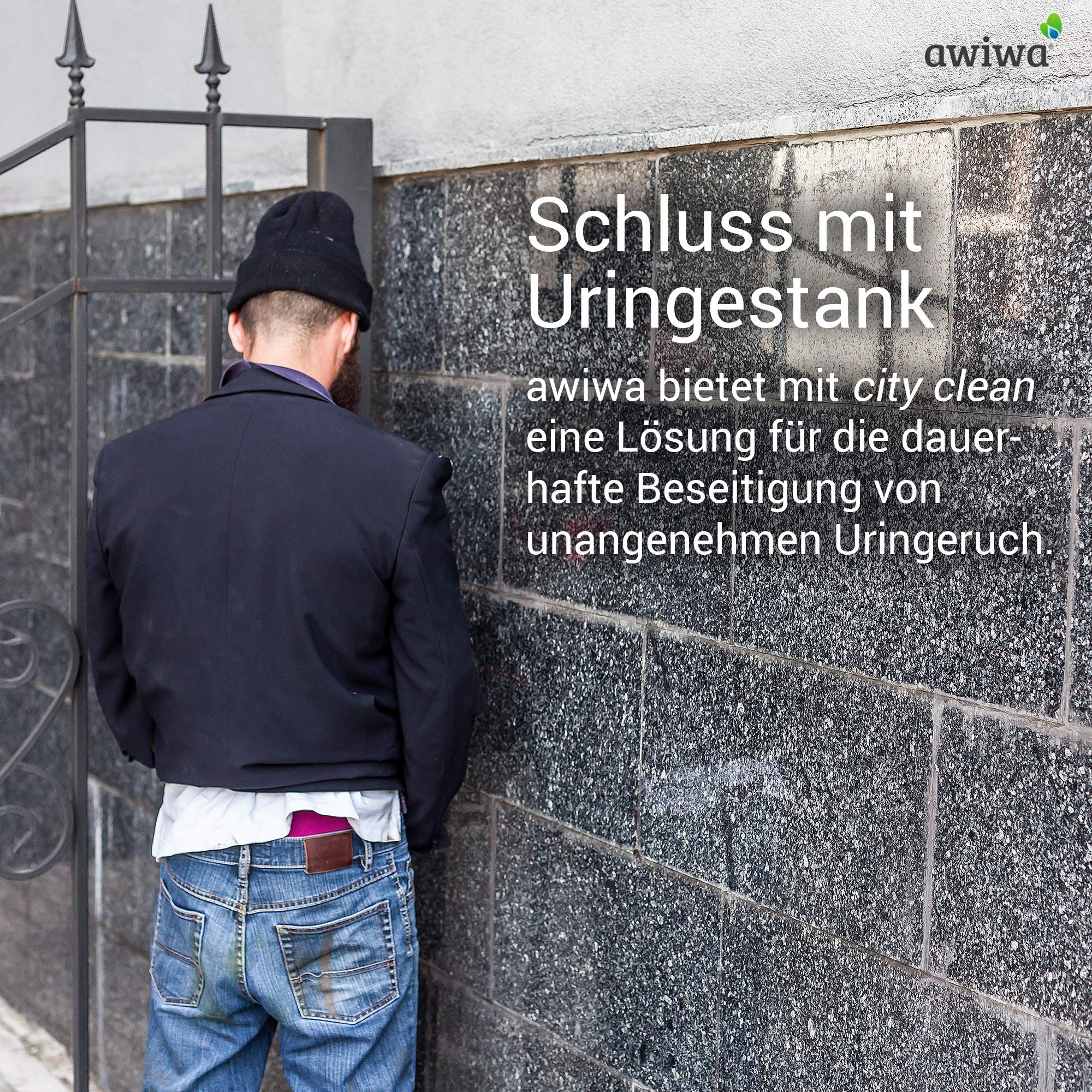 awiwa Geruchsneutralisierer Urin & Uringeruch Entferner - Ideal für Parkhäuser, Passagen, Einkaufszentren etc. (10 Liter)