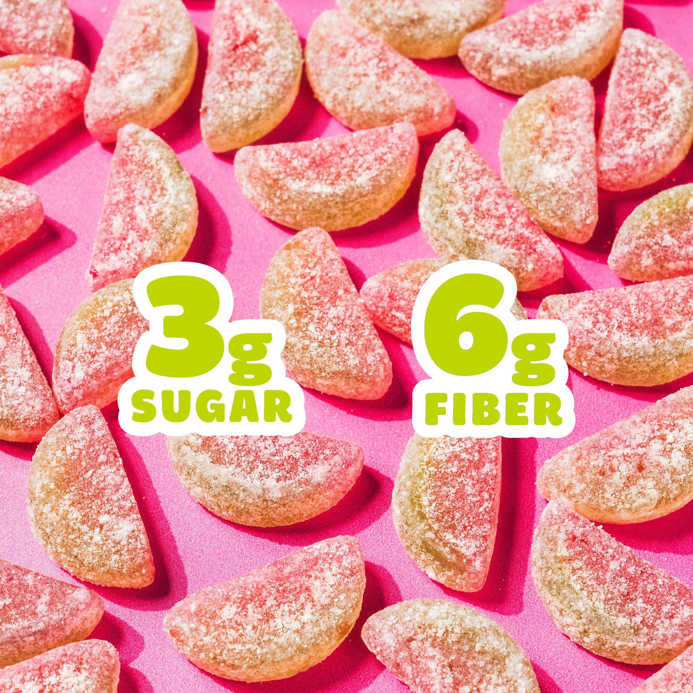 SmartSweets Sourmelon bites, Low Sugar Gummy Candy (3g), Low Calorie (130), Gluten-Free -1.8oz (Pack of 12) Packaging may vary thumbnail 6