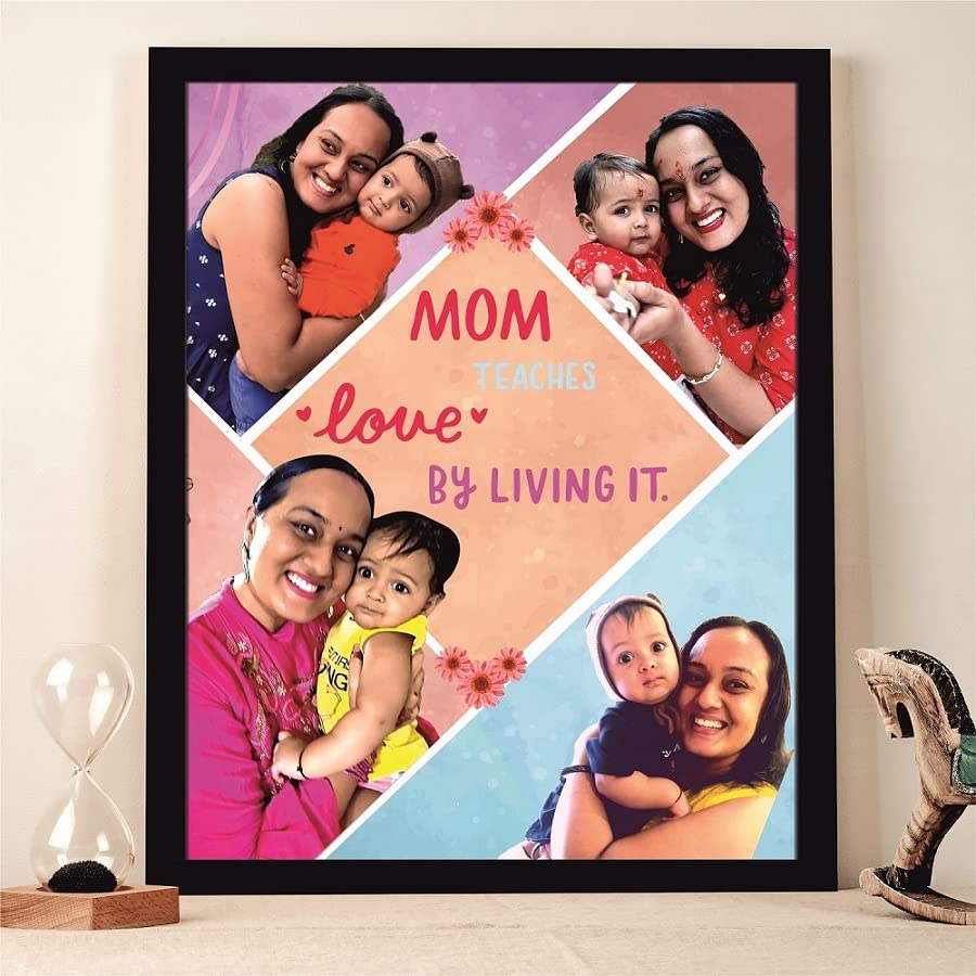 Image of ZOCI VOCI Personalized Gift for Mom - Custom Photo Cartoon Standee | Emotional Hug Gift | Unique Mother's Day & Birthday Gift from Son /Daughter (First Love Mom)
