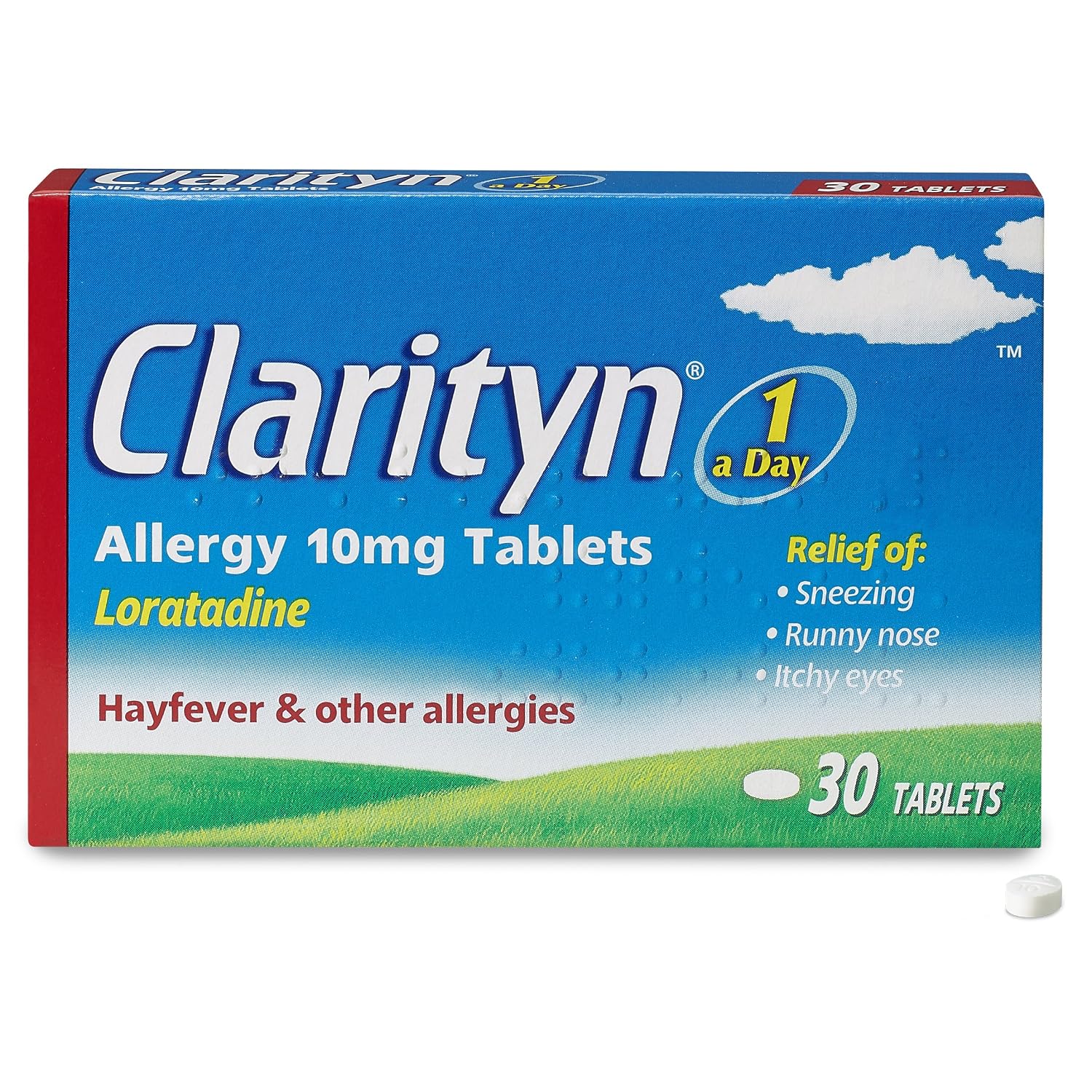 Clarityn Allergy Relief Tablet | Hayfever Relief Tablet | Loratadine | Antihistamine | All day maximum strength symptom relief with one tablet per day | 30 count (pack of 1) - Image 2