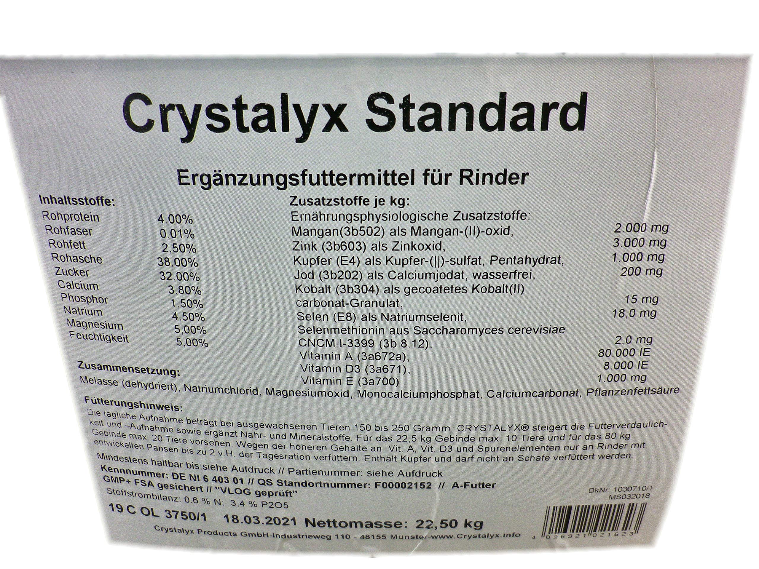 Standard Ergänzungsfuttermittel für Rinder 22,5 kg GP 2,27€/kg
