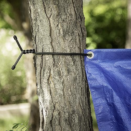 Vista 46 de Nite Ize - Sujetador de goma retorcible GTPP18-01-R8 Original Gear, 18 pulgadas, paquete de 6 unidades, color negro.