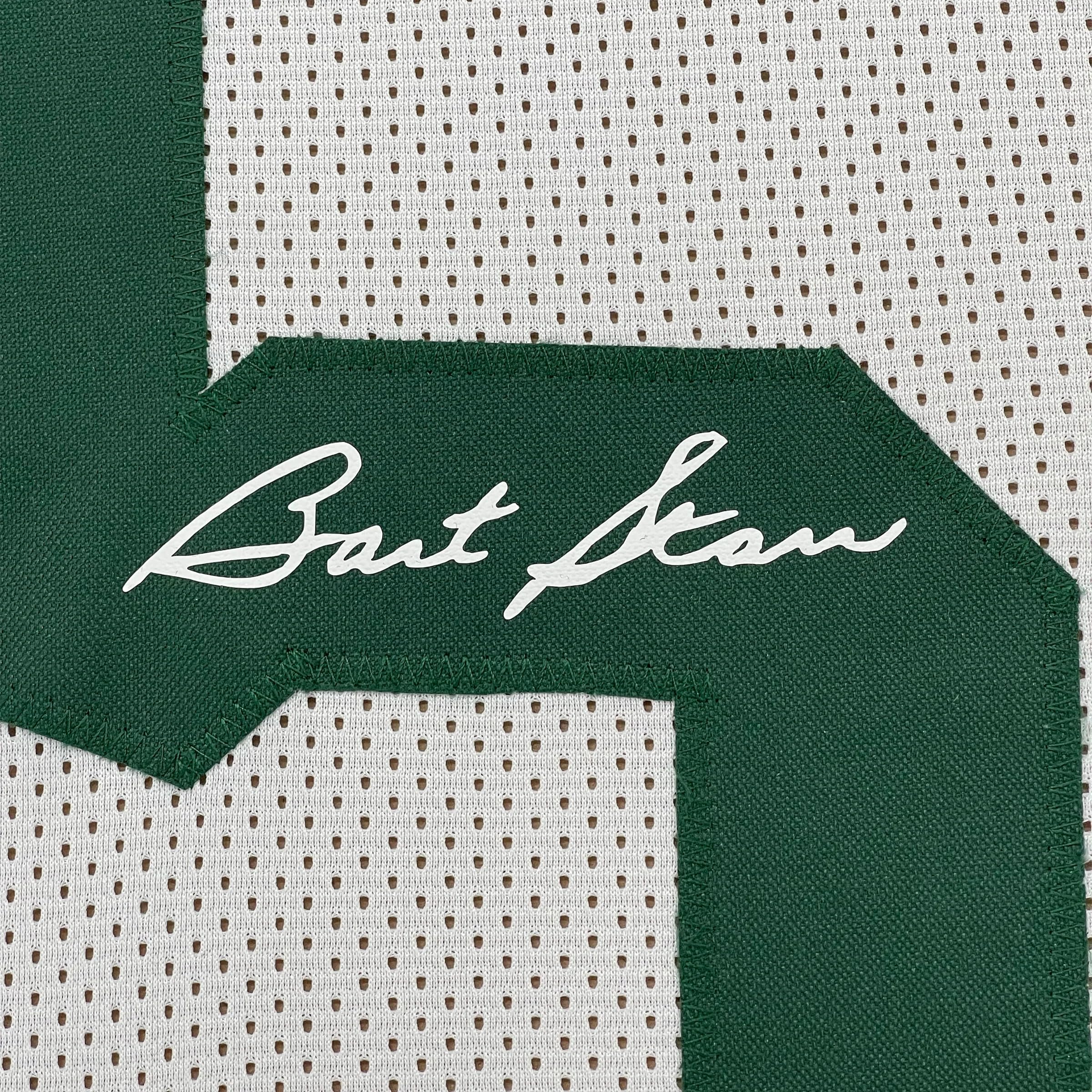 Framed Facsimile Autographed Bart Starr 35x39 Green Bay White