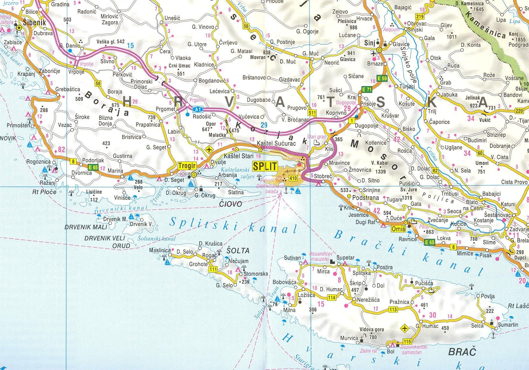 Croatia and Slovenia Map