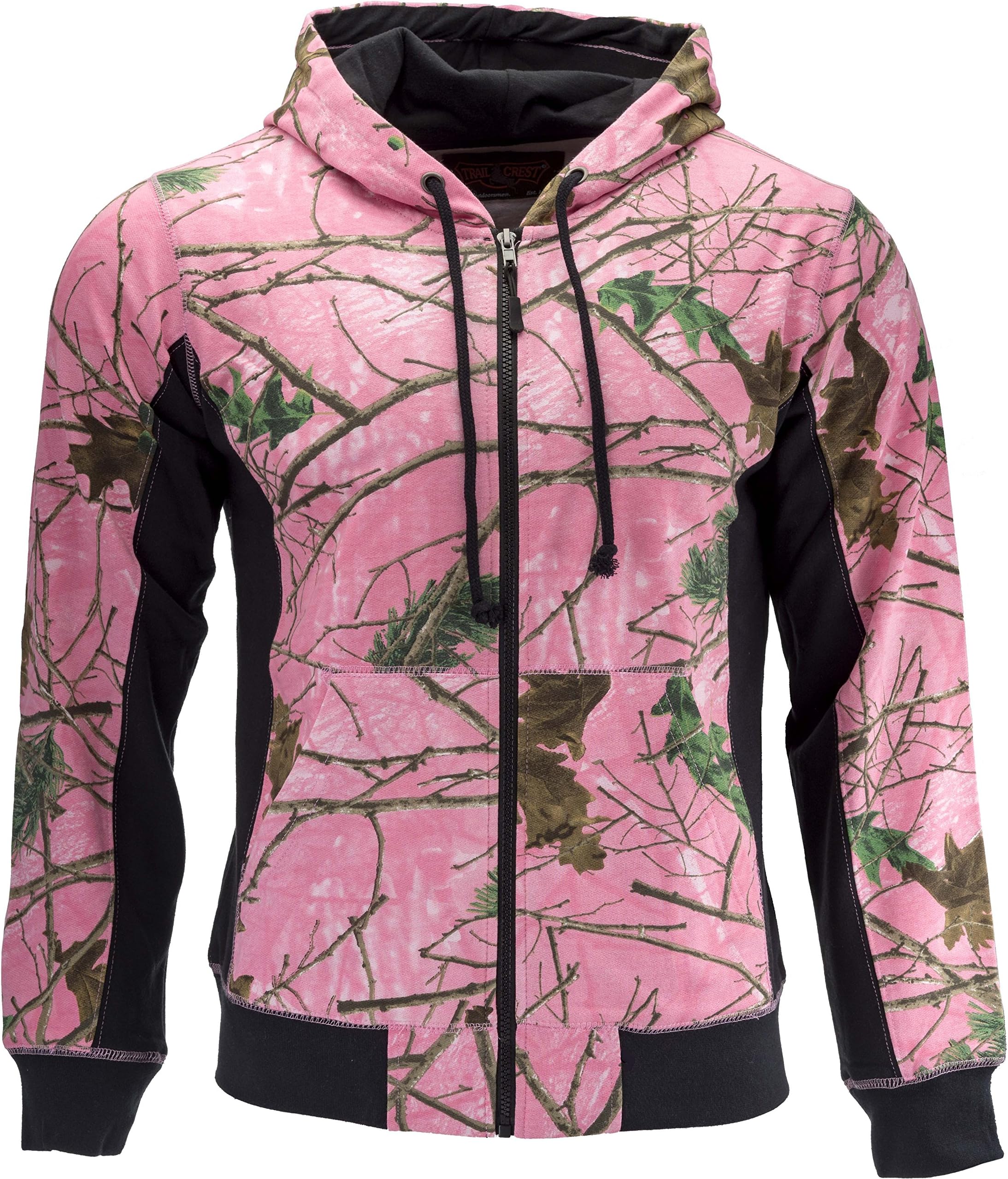 by Treel Women's Full Zip Up Hoodie Sweatshirt Fashion Hooded Jacket