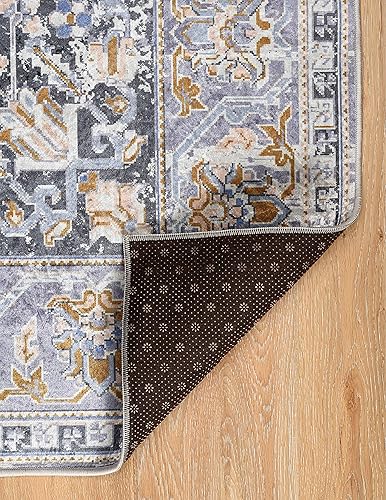 Miniatura 3 de Honora Lockhart - Alfombra de área color lavandagris de 5 x 7 pies de Linon