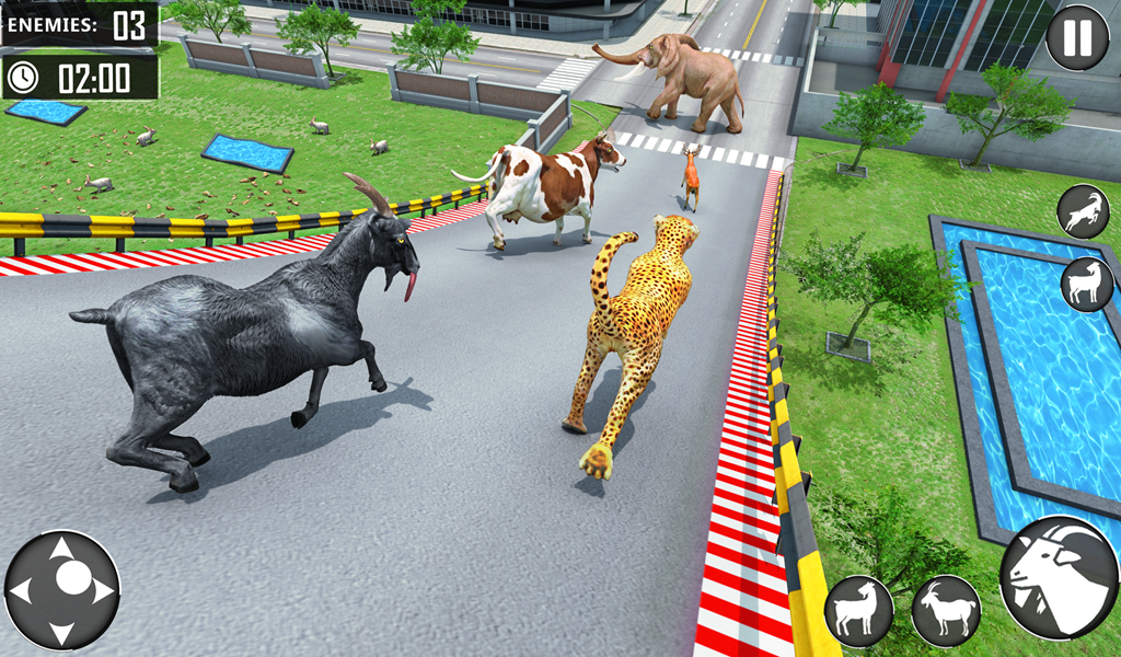 Crazy Goat Life Simulator Wild Rampage Adventure Explore, Destroy
