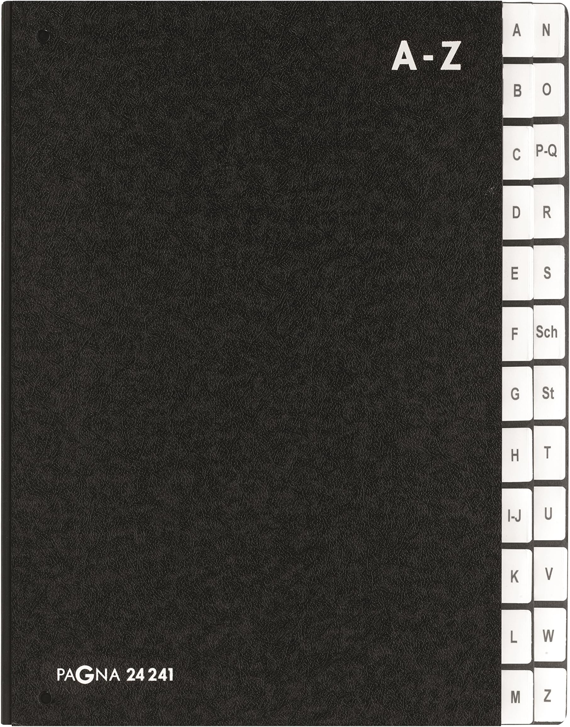 DURABLE Desk File with A - Z Tabs 24 Sections Black - DUCL24241