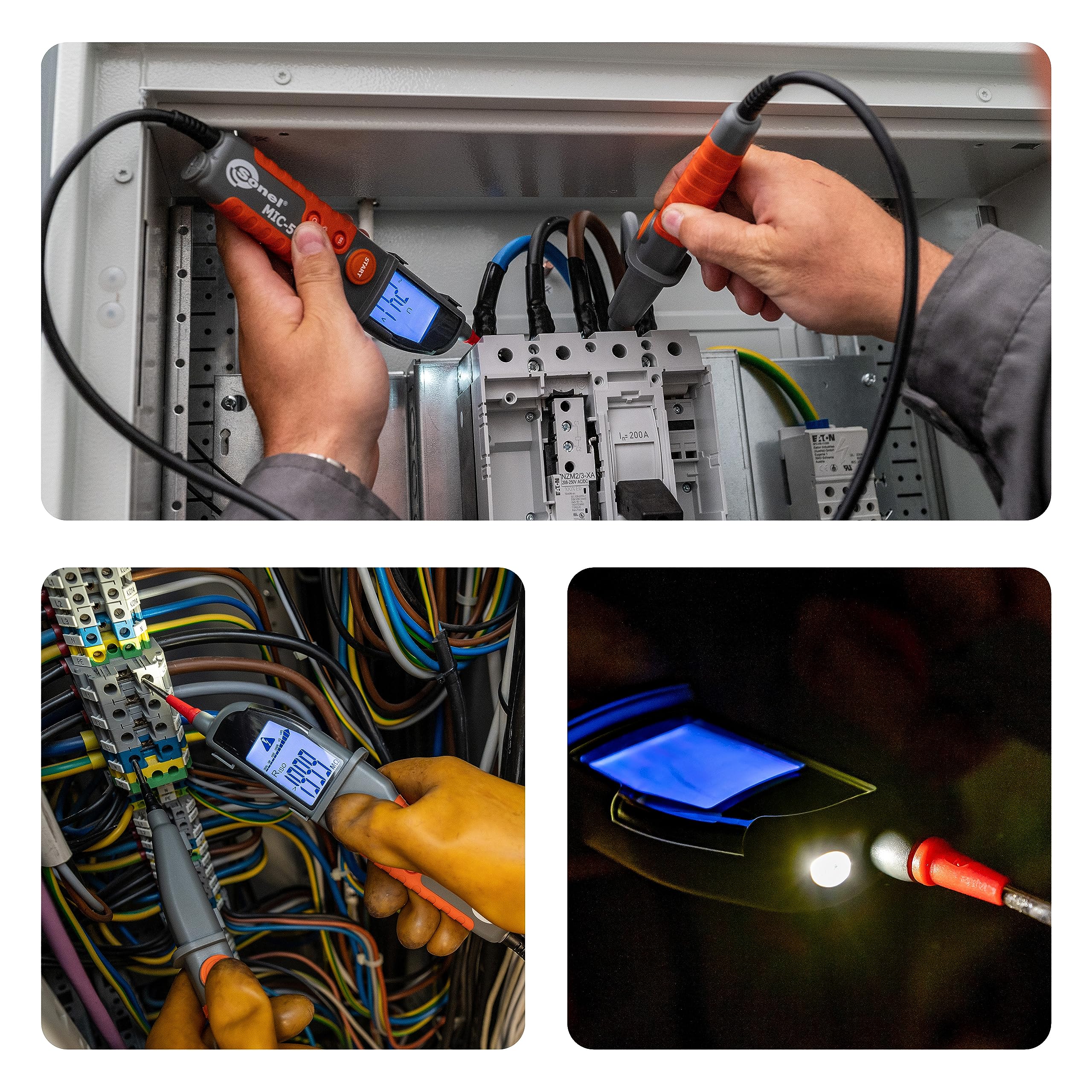 SONEL MIC-5 Digitaler Isolationswiderstandstester, Prüfspannung: 250 V oder 500 V, Prüfstrom bis zu 1,4 mA