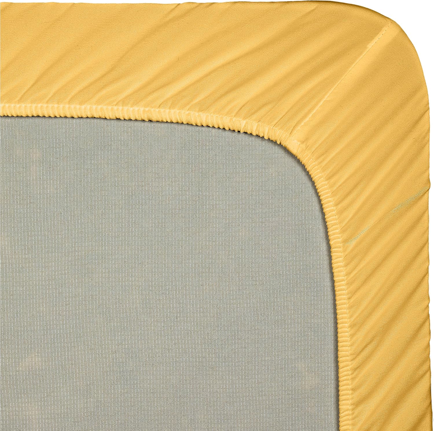 Clara Clark ® Supreme 1500 Collection 4pc Bed Sheet Set - Queen Size, Yellow