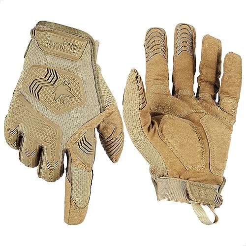 Miniatura 8 de WOLF TACTICAL Guantes de tiro tácticos para hombres, guantes militares, guantes de airsoft para paintball, combate, ejército, pantalla táctil