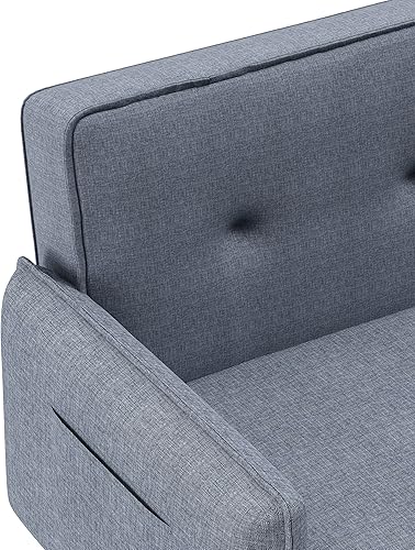 Miniatura 8 de EMKK Sofá modular reversible sofás en forma de L de 3 asientos otomano convertible con muebles de sala de estar USB para el hogar dormitorio oficina