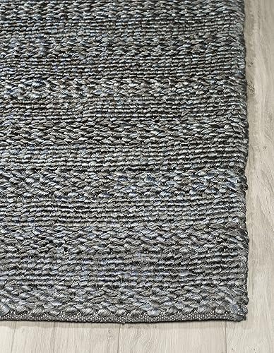 Vista 26 de Fab Habitat Alfombras de cáñamo y lana, hechas a mano, suaves al tacto natural bajo los pies, duradera, tejido texturizado, alfombra