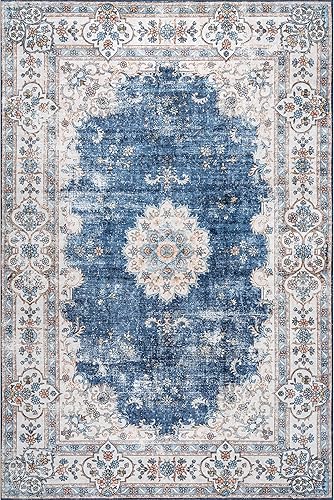 Miniatura 5 de nuLOOM SpinClean - Tapete de área lavable a máquina, resistente a las manchas, con parte trasera antideslizante y perfil bajo, para sala de estar,